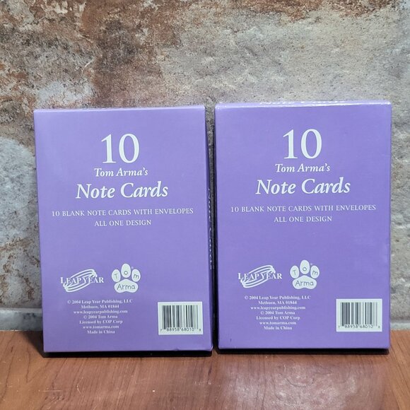 Vintage Tom Arma Note Cards Baby Hatched Chick Baby in Koala Costume 2004 Set of - Picture 2 of 9